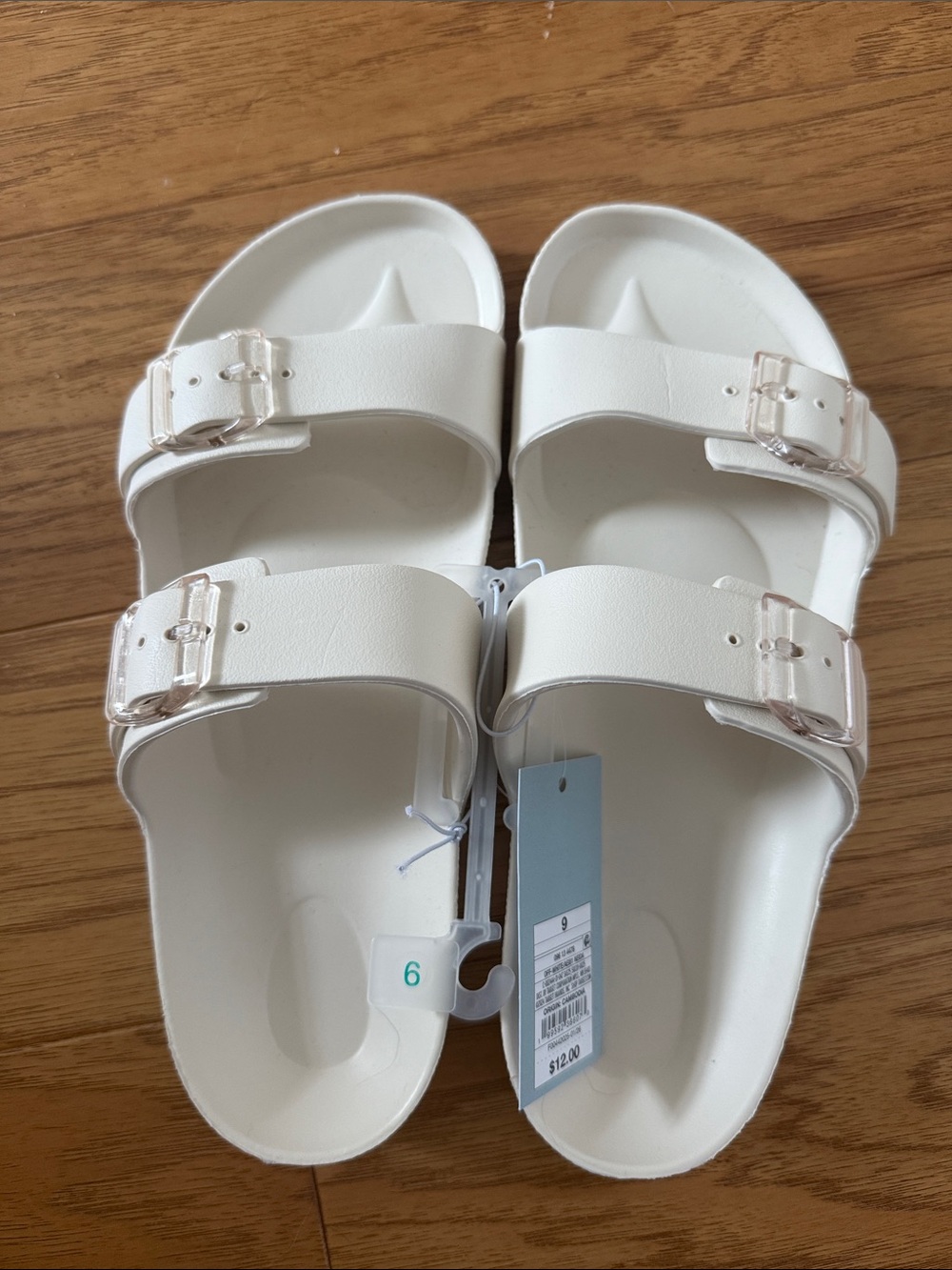 NWT Shade & Shore Cream Neida Sandals, Size 9